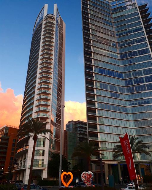  beirut  downtown  4seasonshotel  zaytounabay  buildings  clouds  sunset ... (Four Seasons Hotel Beirut)