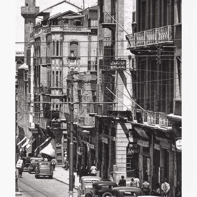 Beirut Foch Street In 1950 .