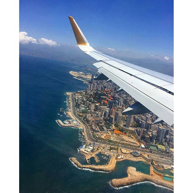 Beirut from above. 🛫✈ (Beirut, Lebanon)