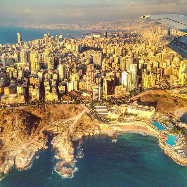Beirut from plane  