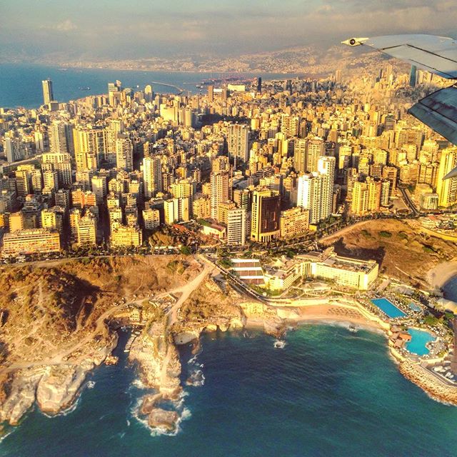 Beirut from plane  