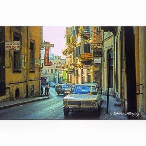 Beirut Ghandour Street Near Bab Idriss in 1974 .