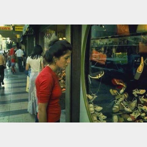 Beirut Hamra street In 1974 .