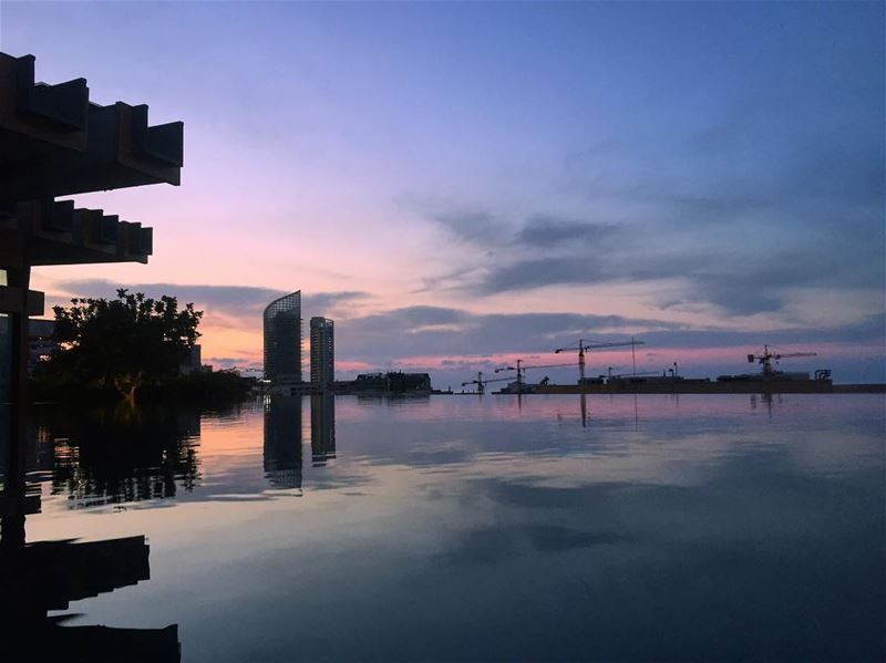 Beirut, I love you. ☀️  beautifuldestinations  sunsetmadness ... (CHERRY ON THE ROOFTOP - Le Gray- Beirut Downtown)