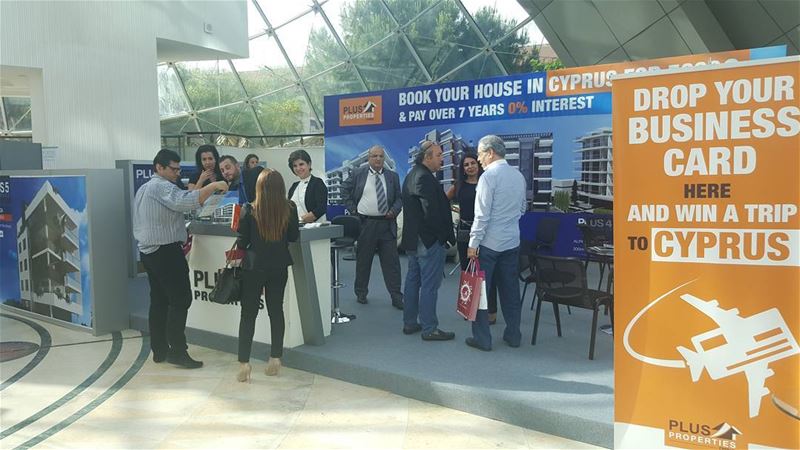 Beirut International Property Fair has begun and potential clients are... (Hilton Beirut Habtoor Grand)