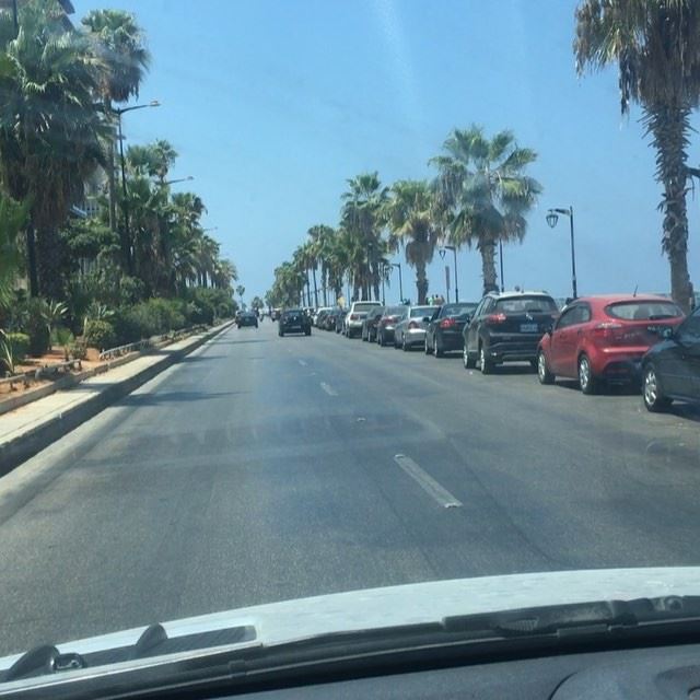 Beirut 💙.  lebanon beirut بيروت لبنان summer driving  palm  beautiful... (American University of Beirut (AUB))
