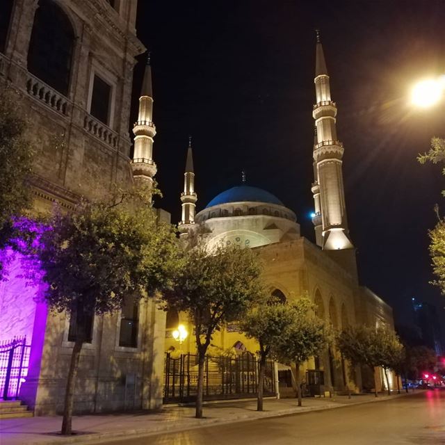 🕌... beirut  lebanon  mosque  architecture  nightphotography ... (Downtown Beirut)