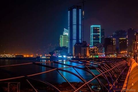  beirut  lebanon  night  nightshot  beirutlife  city  lights  cityscape ... (Ein El Mreisseh)