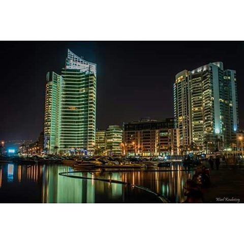  beirut  lebanon  night  nightshot  beirutlife  city  lights  cityscape ... (Saint Georges)