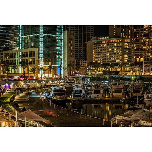  beirut  lebanon  night  nightshot  beirutlife  city  lights  cityscape ... (Saint Georges)