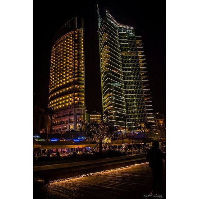  beirut  lebanon  night  nightshot  beirutlife  city  lights  cityscape ... (Saint Georges)