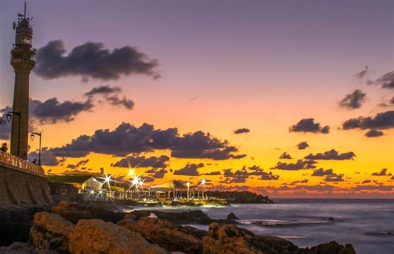  Beirut lebanon Sunset sunshine twilight sea super_lebanon... (Ain El Mreisse, Beyrouth, Lebanon)