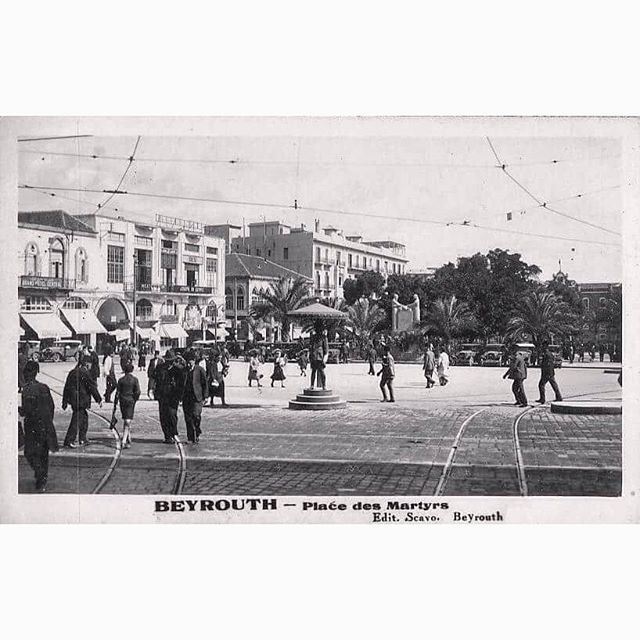 Beirut Martyrs Square in 1928 .