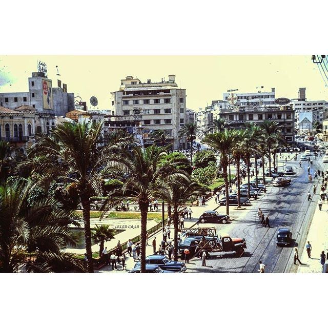 Beirut Martyrs Square in 1950 .