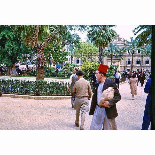 Beirut Martyrs Square in 1950 .