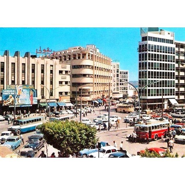 Beirut Martyrs square in 1966 .