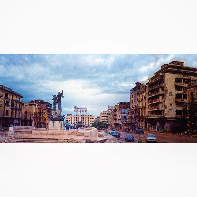 Beirut Martyrs Square In 1991 ,