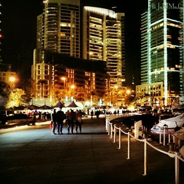 Beirut Night Life 🌃  Beirut  lebanon  night  life  zaitunay_bay ... (Zaitunay Bay, Beirut)