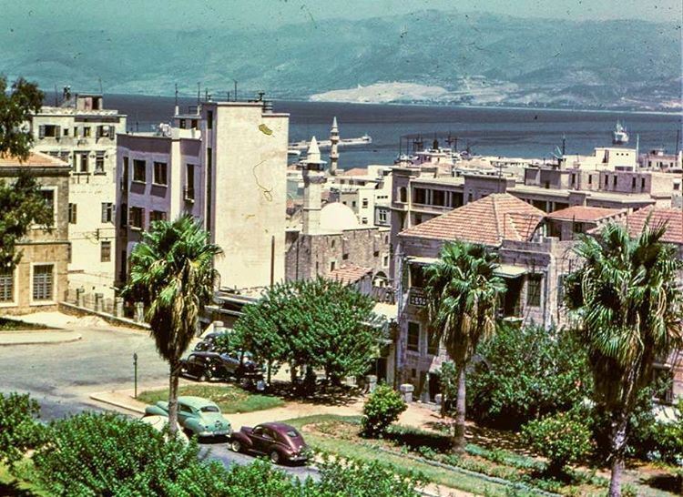Beirut Photo Taken From Grand Serial 1952 .