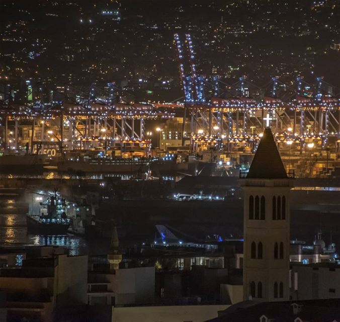 Beirut Port decorated for the season😎 🇱🇧........ lebanon ...