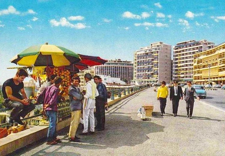 Beirut Raouche - 1969 بيروت الروشة 