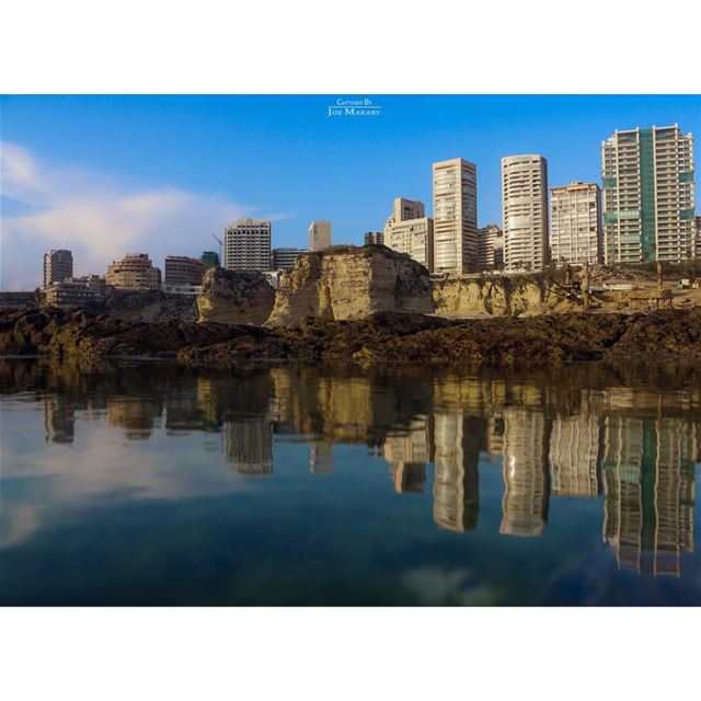  beirut  reflection  waterreflection  alrawche  rawshe  beautifullebanon ...