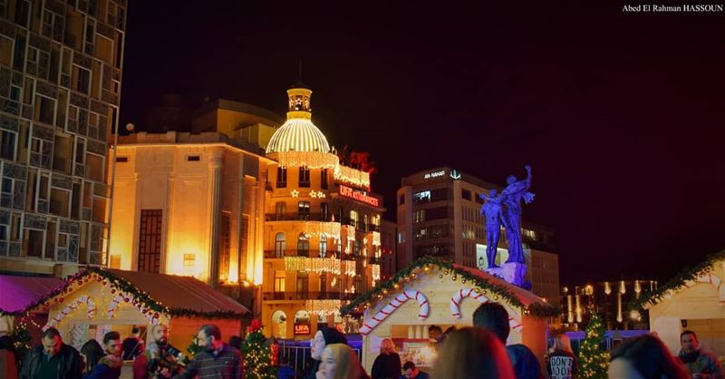  Beirut's Christmas ambiance is FANTASTIC........... christmas... (Martyrs' Square, Beirut)
