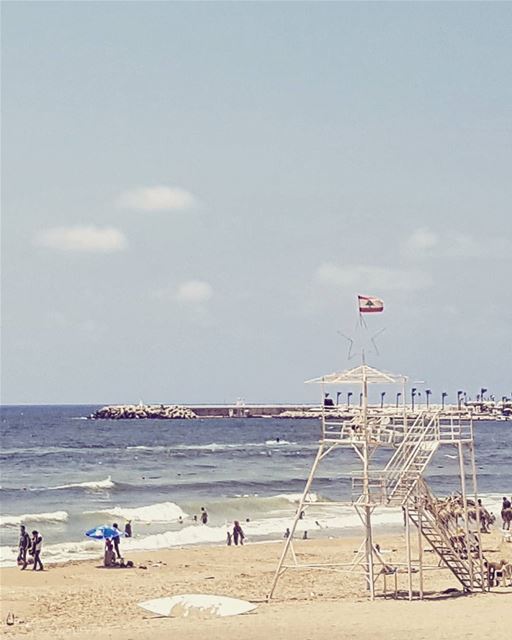 Beirut's only remaining public beach 😔