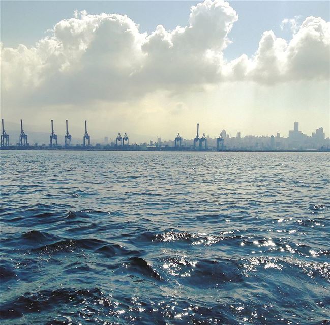  Beirut 's port as seen from the sea Lebanon  Lebanese  Mediterranean ...