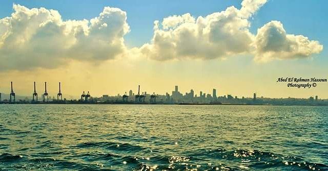  Beirut 's port as seen from the sea | Like my photography Facebook page ╰▶ (Port of Beirut)