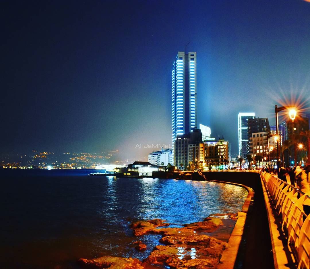 Beirut sea side 📷 Nikon  NikonD5600  D5600  photography ... (Beirut, Lebanon)