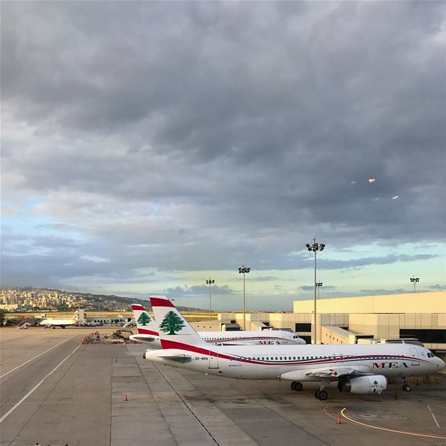 Beirut sky  MEA  sky  clouds  airplane  airbus  photooftheday ... (Aéroport International Rafic Hariri De Beyrouth)