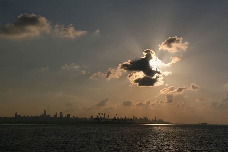 Beirut skyline from Dbayeh seaside... thisislebanon79  viewbug ... (Dbayeh, Mont-Liban, Lebanon)