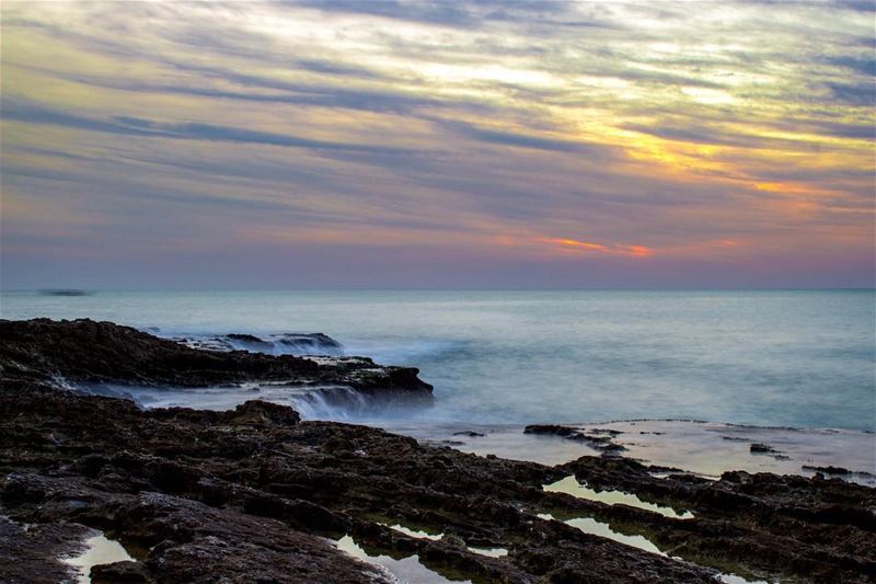  Beirut Sunset clouds sea longexposure photography landscape nature... (Beirut, Lebanon)
