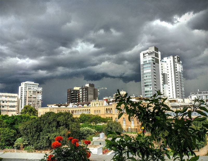 Beirut under the Storm...By  Ghassan_Yammine  livelovelebanon ... (Beirut, Lebanon)