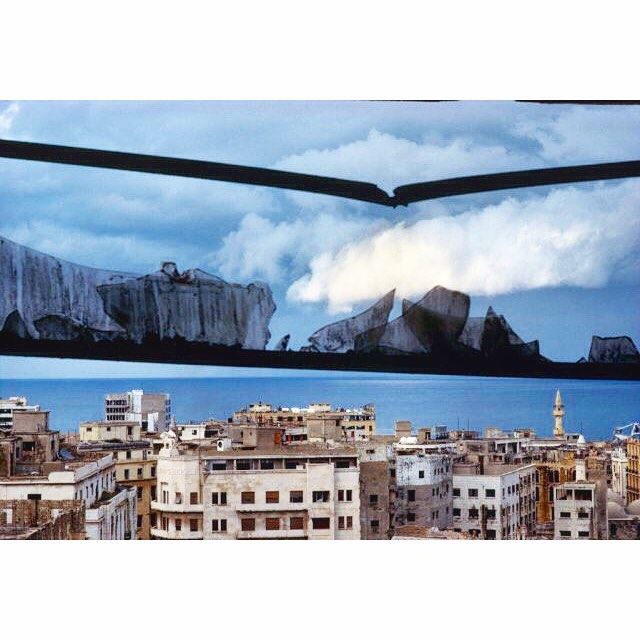 Beirut View From Azarieh Building in 1991 ,
