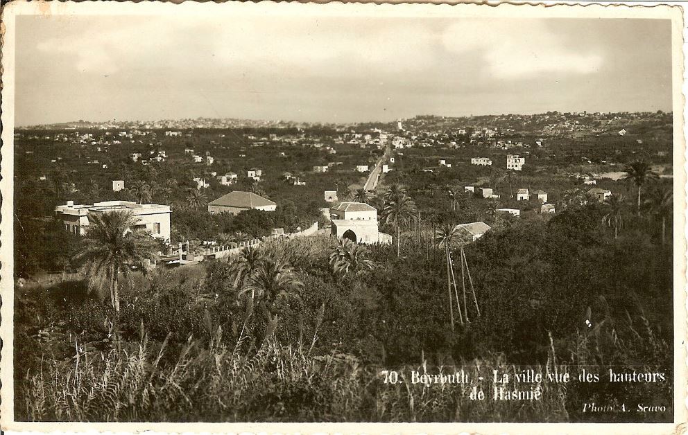 Beirut view from Hazmieh  1910s