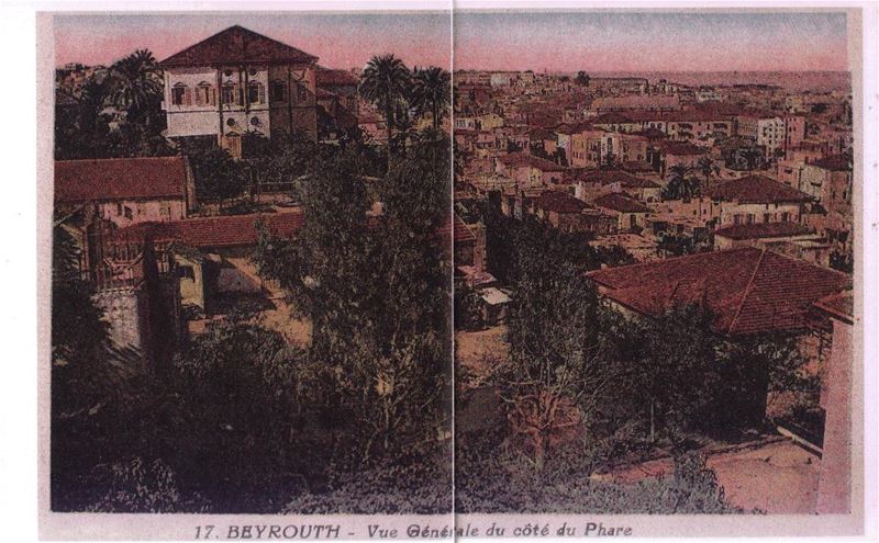 Beirut View from Manara  1900s
