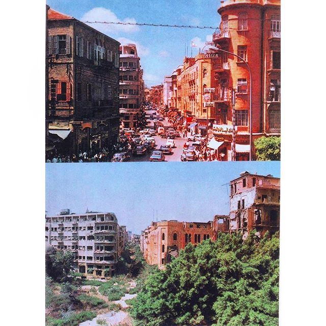 Beirut Weygand Street 1971 - 1983 .
