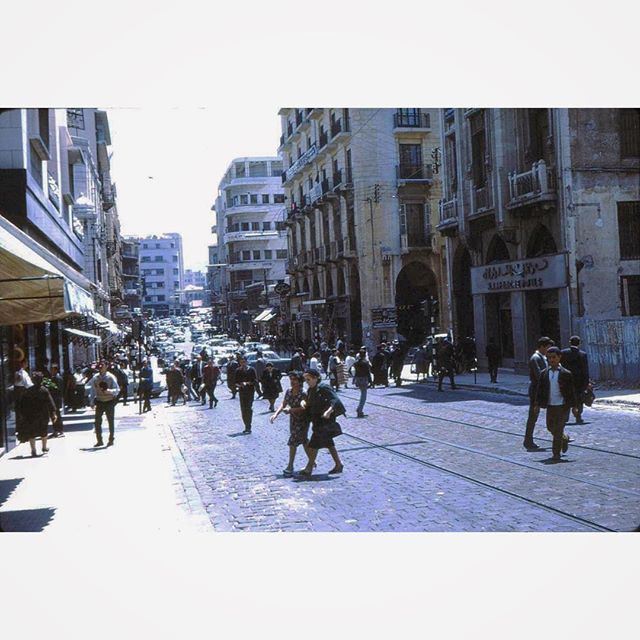 Beirut Weygand Street In 1962 .