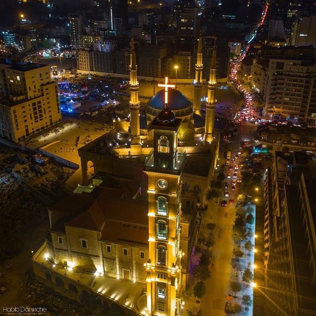 Beirut, where Humanity is over religions 🇱🇧❤By @habibdarwishe ... (Downtown Beirut)