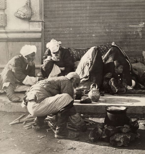Beiruti Men Cooking on the Street  1910s