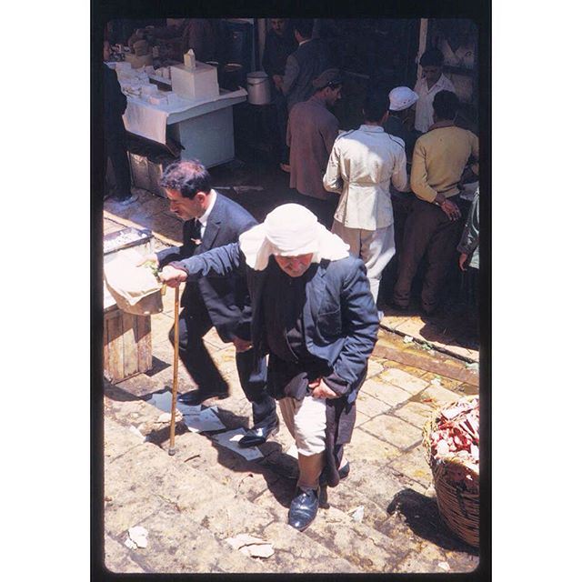 BeirutSouks Near Parliament Square - 1965 .