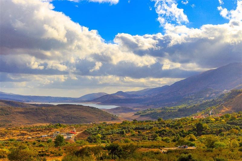  Bekaa valley pysglb lake clouds sky lebanon naturephotography... (West Bekaa)