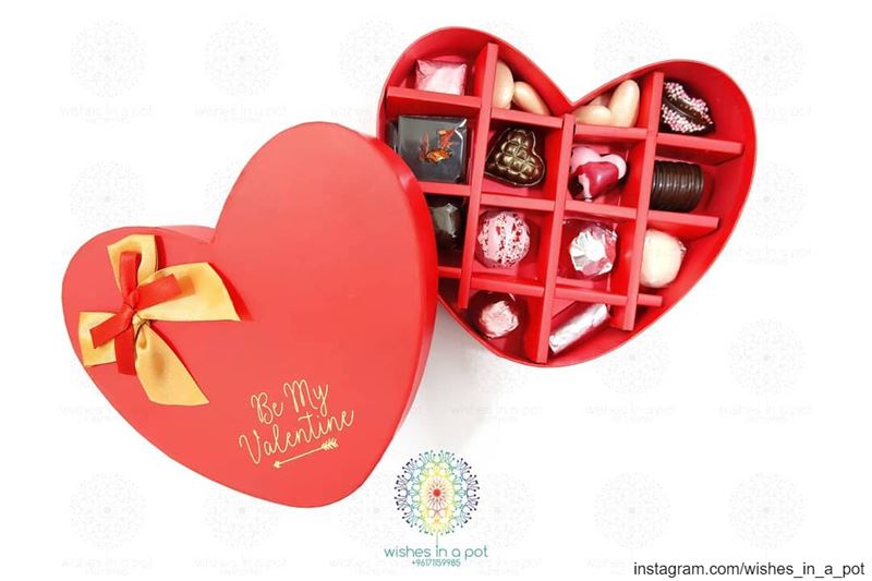 Belgium chocolate heart box Wish for it now: +961 71159985 libanon ...