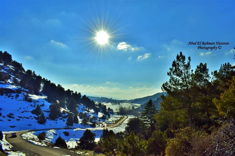 Believe in good vibes🌲🌲🌲  Winter  Qammouaa  القموعة  Akkar  عكار  لبنان... (El Qammoûaa)