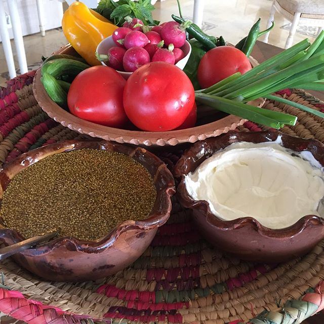 Best combination for the best Lebanese Breakfast!!! And don't forget the saj Bread.. (Byblos Sur Mer)