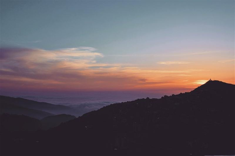 Best part of the day.  Sunset  Ehden  Lebanon  LiveLoveEhden.......... (MIST Hotel & Spa By Warwick)