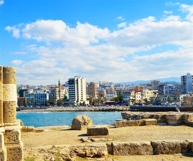 ❤❤❤ bestplace  beautifulweather  clouds  ruins  oldcastle  historical ... (Sidon, Lebanon)