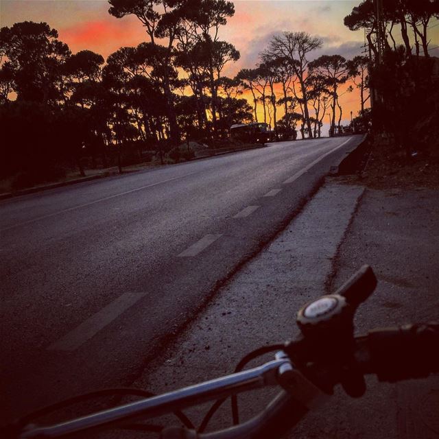 Biking with a view!!!••••• photooftheday  picoftheday  photography ... (Bois De-Boulogne, Mont-Liban, Lebanon)